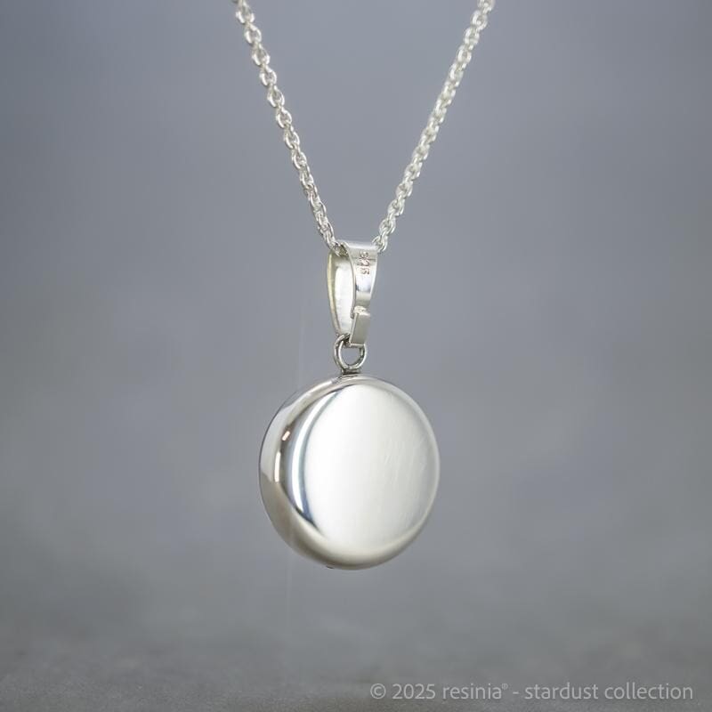 Amulett Merkur – Rundes Amulett mit Meteoritenstaub, 925 Silber – Bild 5