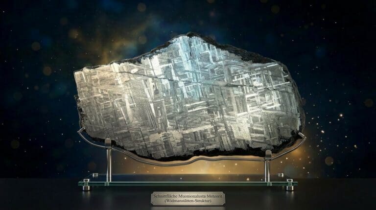 Muonionalusta Eisenmeteorit mit Widmanstätten Strukturen