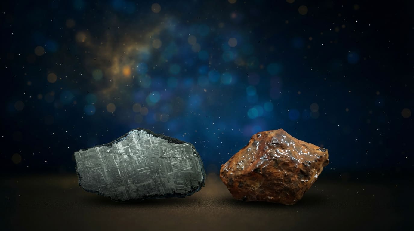 Muonionalusta Eisenmeteorit mit Widmanstätten Strukturen