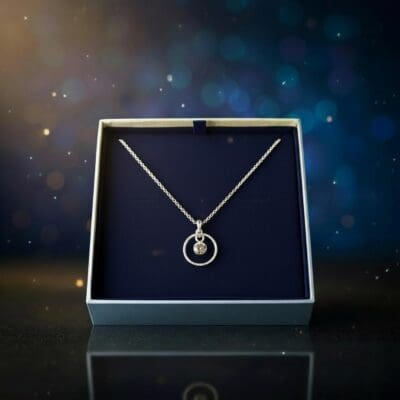 Halskette Aurora S – 4 mm, 925 Silber mit Meteoritenstaub